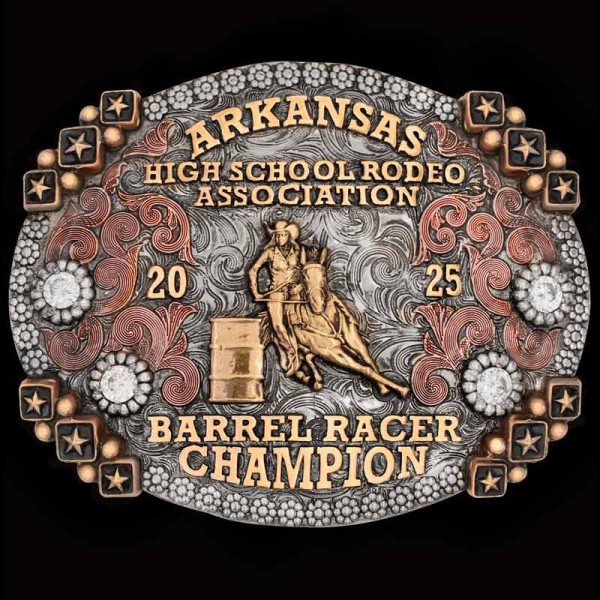 Our Rancho Santa Fe Custom Belt Buckle is designed with our special 3 star corners and berry edge.  Personalize this belt buckle with your own ranch brand or western figure!